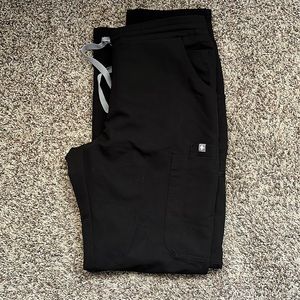 Figs Black Yola Skinny Scrub Pants